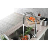 Dixie - Semi-Professional Dual Spray Stainless Steel Kitchen Faucet With Pull Out