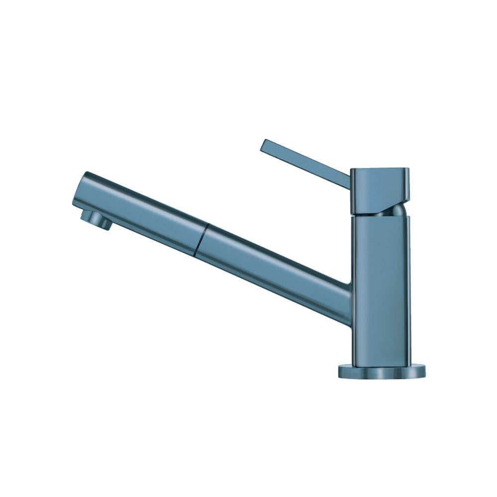 Isenberg By Flusso - Smallie - Stainless Steel Kitchen Faucet With Pull Out - Blue Platinum