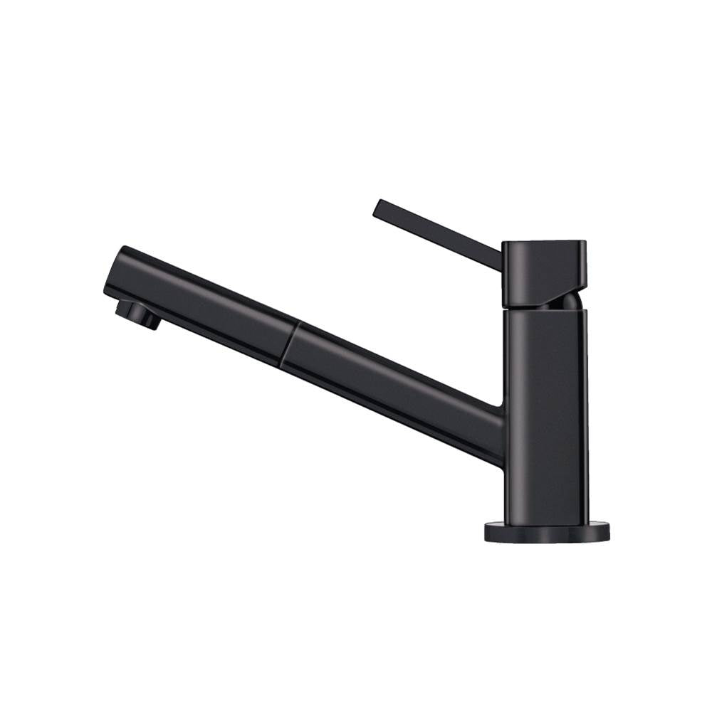 Isenberg By Flusso - Smallie - Stainless Steel Kitchen Faucet With Pull Out - Dark Grey