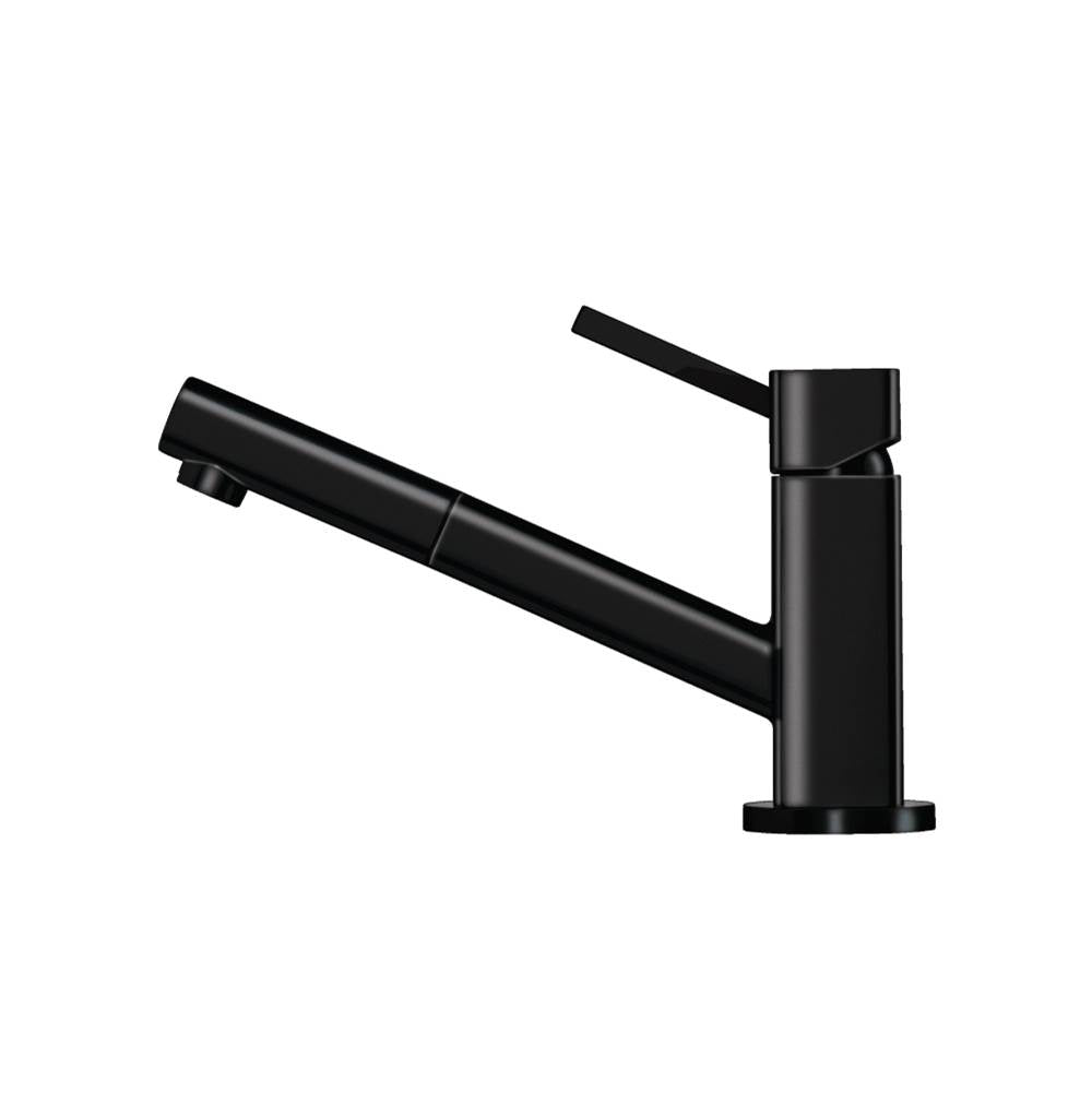 Isenberg By Flusso - Smallie - Stainless Steel Kitchen Faucet With Pull Out - Gloss Black