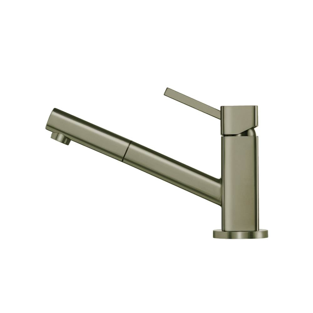 Isenberg By Flusso - Smallie - Stainless Steel Kitchen Faucet With Pull Out - Light Verde