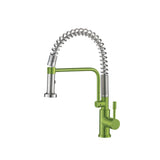 Isenberg By Flusso - Caso - Semi-Professional Dual Spray Stainless Steel Kitchen Faucet With Pull Out - Isenberg Green