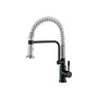 Isenberg By Flusso - Caso - Semi-Professional Dual Spray Stainless Steel Kitchen Faucet With Pull Out - Matte Black
