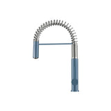 Isenberg By Flusso - Dixie - Semi-Professional Dual Spray Stainless Steel Kitchen Faucet With Pull Out - Blue Platinum