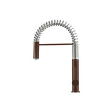 Isenberg By Flusso - Dixie - Semi-Professional Dual Spray Stainless Steel Kitchen Faucet With Pull Out - Vortex Brown