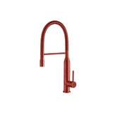 Isenberg By Flusso - Glatt - Semi-Professional Dual Spray Stainless Steel Kitchen Faucet With Pull Out - Deep Red