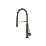 Isenberg By Flusso - Glatt - Semi-Professional Dual Spray Stainless Steel Kitchen Faucet With Pull Out - Gun Metal Grey