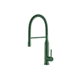 Isenberg By Flusso - Glatt - Semi-Professional Dual Spray Stainless Steel Kitchen Faucet With Pull Out - Leaf Green