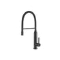 Isenberg By Flusso - Glatt - Semi-Professional Dual Spray Stainless Steel Kitchen Faucet With Pull Out - Matte Black