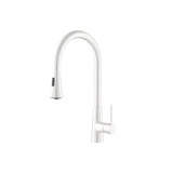 Isenberg By Flusso - Zest - Dual Spray Stainless Steel Kitchen Faucet With Pull Out - Gloss White