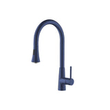 Isenberg By Flusso - Zest - Dual Spray Stainless Steel Kitchen Faucet With Pull Out - Navy Blue