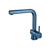 Isenberg By Flusso - Cito - Dual Spray Stainless Steel Kitchen Faucet With Pull Out - Blue Platinum