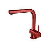 Isenberg By Flusso - Cito - Dual Spray Stainless Steel Kitchen Faucet With Pull Out - Crimson
