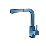 Isenberg By Flusso - Deus - Dual Spray Stainless Steel Kitchen Faucet With Pull Out - Blue Platinum