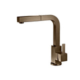 Isenberg By Flusso - Deus - Dual Spray Stainless Steel Kitchen Faucet With Pull Out - Dark Tan
