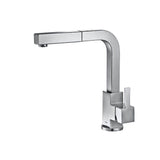 Isenberg By Flusso - Deus - Dual Spray Stainless Steel Kitchen Faucet With Pull Out - Gloss White