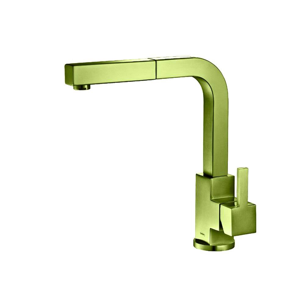 Isenberg By Flusso - Deus - Dual Spray Stainless Steel Kitchen Faucet With Pull Out - Isenberg Green