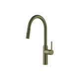 Isenberg By Flusso - Ziel - Dual Spray Stainless Steel Kitchen Faucet With Pull Out - Army Green