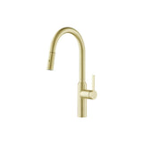 Isenberg By Flusso - Ziel - Dual Spray Stainless Steel Kitchen Faucet With Pull Out - Light Tan