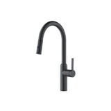 Isenberg By Flusso - Ziel - Dual Spray Stainless Steel Kitchen Faucet With Pull Out - Rock Grey