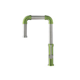 Isenberg By Flusso - Tanz - Stainless Steel Kitchen Faucet With Side Sprayer - Isenberg Green