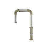 Isenberg By Flusso - Tanz - Stainless Steel Kitchen Faucet With Side Sprayer - Light Verde