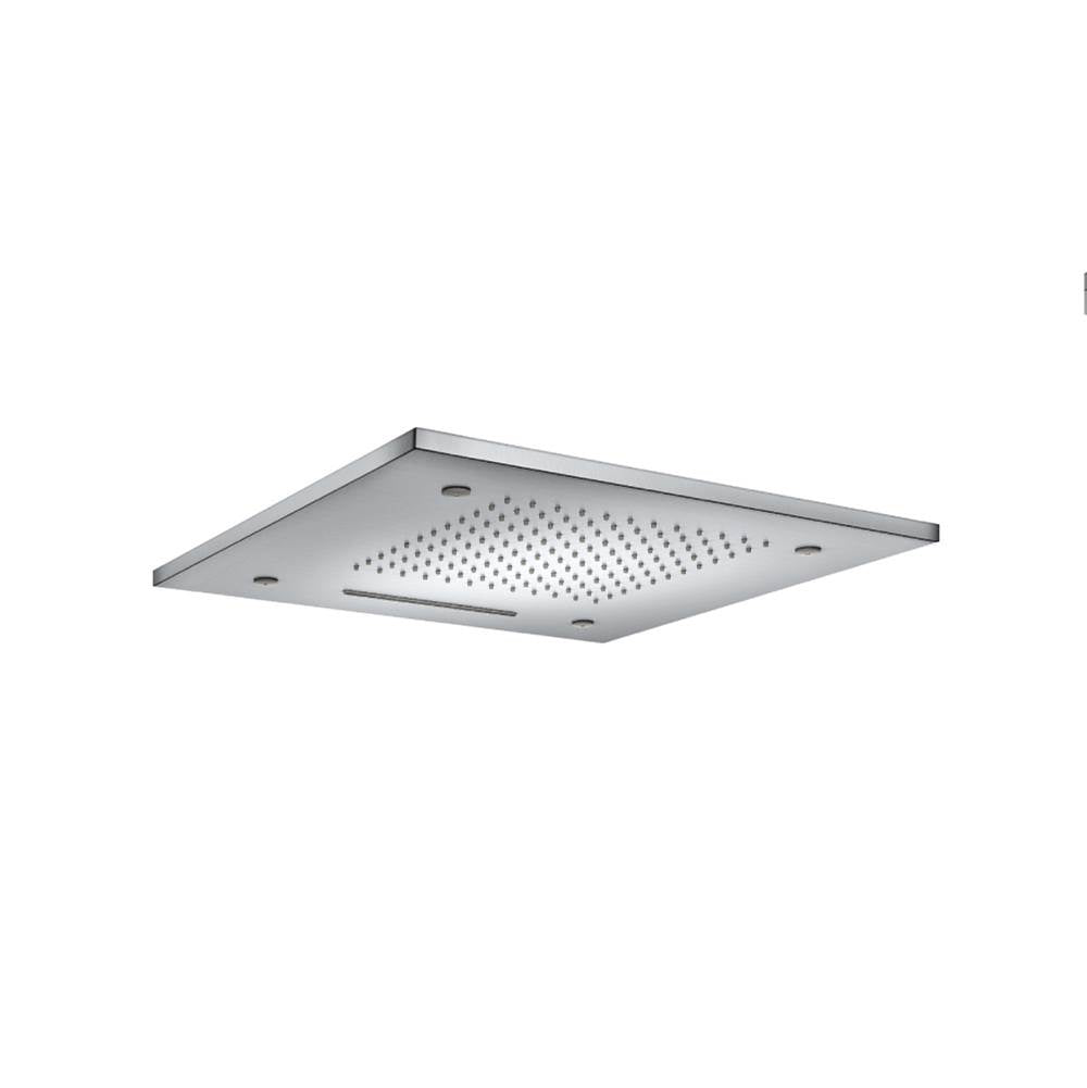 Isenberg By Flusso - 20'' Stainless Steel Flush Mount Rainhead With Cascade Waterfall & Mist Flow - Gloss White