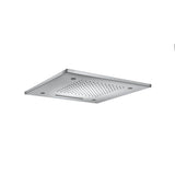 Isenberg By Flusso - 20'' Stainless Steel Flush Mount Rainhead With Cascade Waterfall & Mist Flow - Gloss White