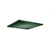 Isenberg By Flusso - 20'' Stainless Steel Flush Mount Rainhead With Cascade Waterfall & Mist Flow - Leaf Green