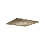 Isenberg By Flusso - 20'' Stainless Steel Flush Mount Rainhead With Cascade Waterfall & Mist Flow - Light Tan