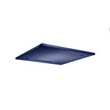 Isenberg By Flusso - 20'' Stainless Steel Flush Mount Rainhead With Cascade Waterfall & Mist Flow - Navy Blue