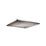 Isenberg By Flusso - 20'' Stainless Steel Flush Mount Rainhead With Cascade Waterfall & Mist Flow - Steel Grey