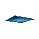 Isenberg By Flusso - 20'' Stainless Steel Flush Mount Rainhead With Cascade Waterfall & Mist Flow - Sky Blue
