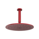Isenberg By Flusso - 12'' Rain Head with 6'' Ceiling Mount Arm - Crimson