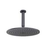 Isenberg By Flusso - 12'' Rain Head with 6'' Ceiling Mount Arm - Dark Grey