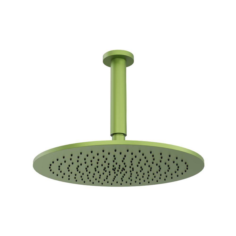 Isenberg By Flusso - 12'' Rain Head with 6'' Ceiling Mount Arm - Isenberg Green