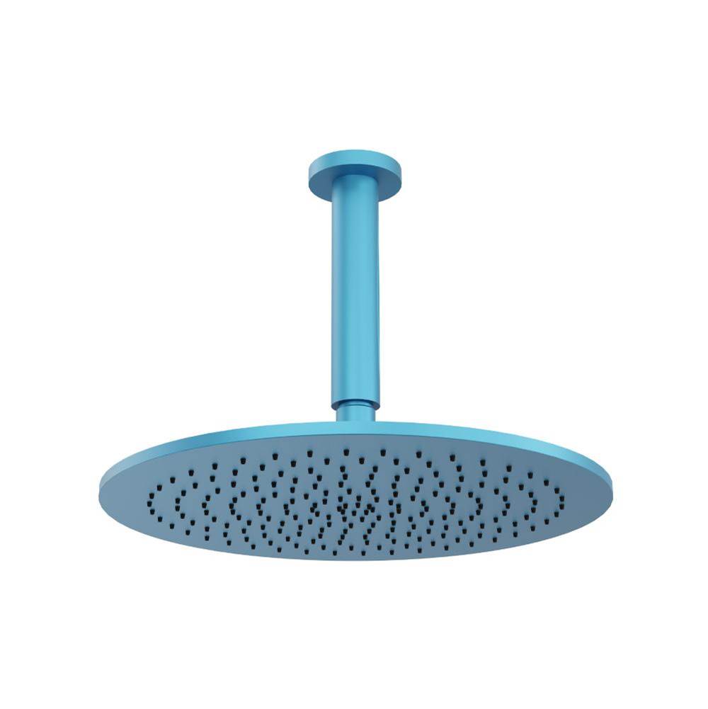 Isenberg By Flusso - 12'' Rain Head with 6'' Ceiling Mount Arm - Sky Blue