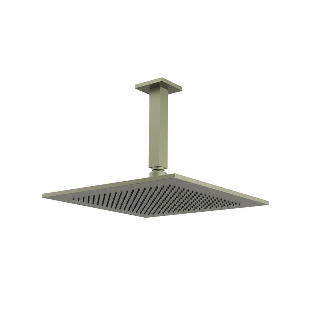 Isenberg By Flusso - 12'' Rain Head with 6'' Ceiling Mount Arm - Army Green