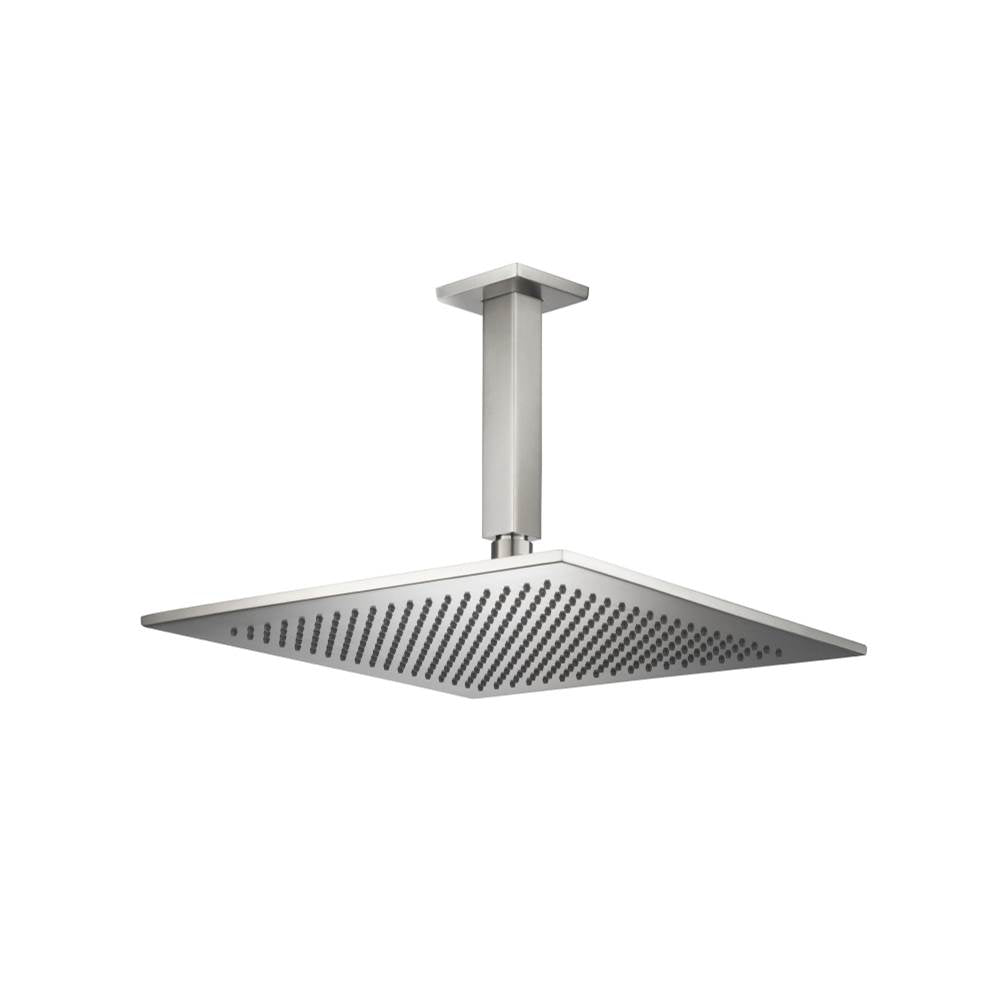 Isenberg By Flusso - 12'' Rain Head with 6'' Ceiling Mount Arm - Brushed Nickel PVD