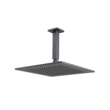 Isenberg By Flusso - 12'' Rain Head with 6'' Ceiling Mount Arm - Dark Grey