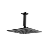 Isenberg By Flusso - 12'' Rain Head with 6'' Ceiling Mount Arm - Gloss Black