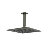 Isenberg By Flusso - 12'' Rain Head with 6'' Ceiling Mount Arm - Gun Metal Grey