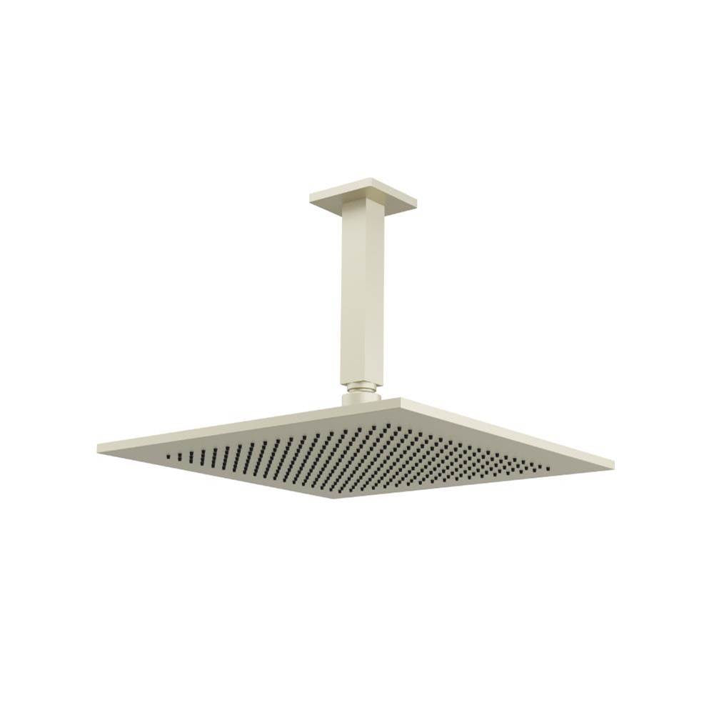 Isenberg By Flusso - 12'' Rain Head with 6'' Ceiling Mount Arm - Light Tan