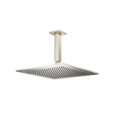Isenberg By Flusso - 12'' Rain Head with 6'' Ceiling Mount Arm - Polished Nickel PVD