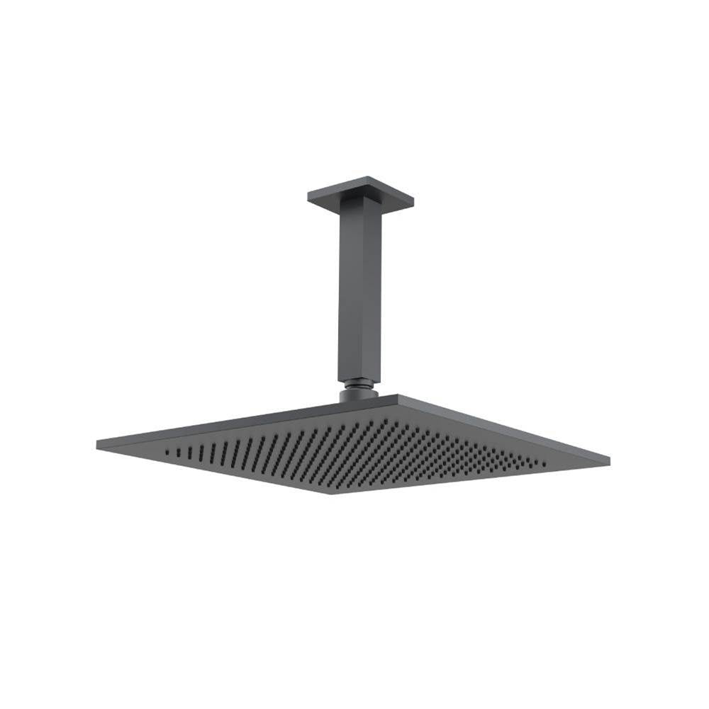 Isenberg By Flusso - 12'' Rain Head with 6'' Ceiling Mount Arm - Rock Grey