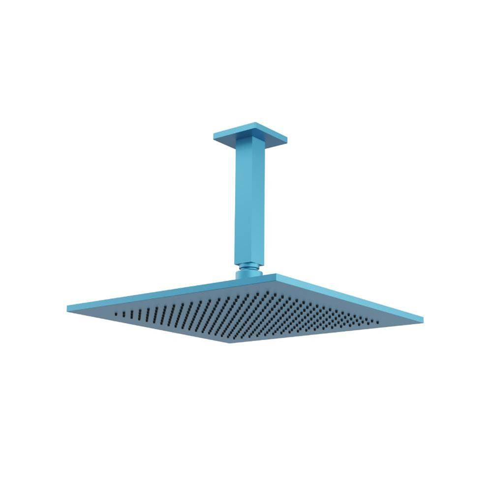 Isenberg By Flusso - 12'' Rain Head with 6'' Ceiling Mount Arm - Sky Blue