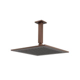 Isenberg By Flusso - 12'' Rain Head with 6'' Ceiling Mount Arm - Vortex Brown
