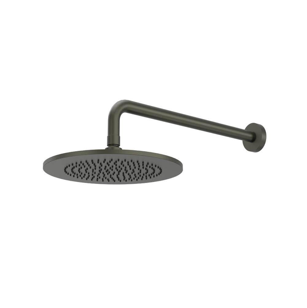 Isenberg By Flusso - 10'' Rain Head with 16'' Arm - Dark Green