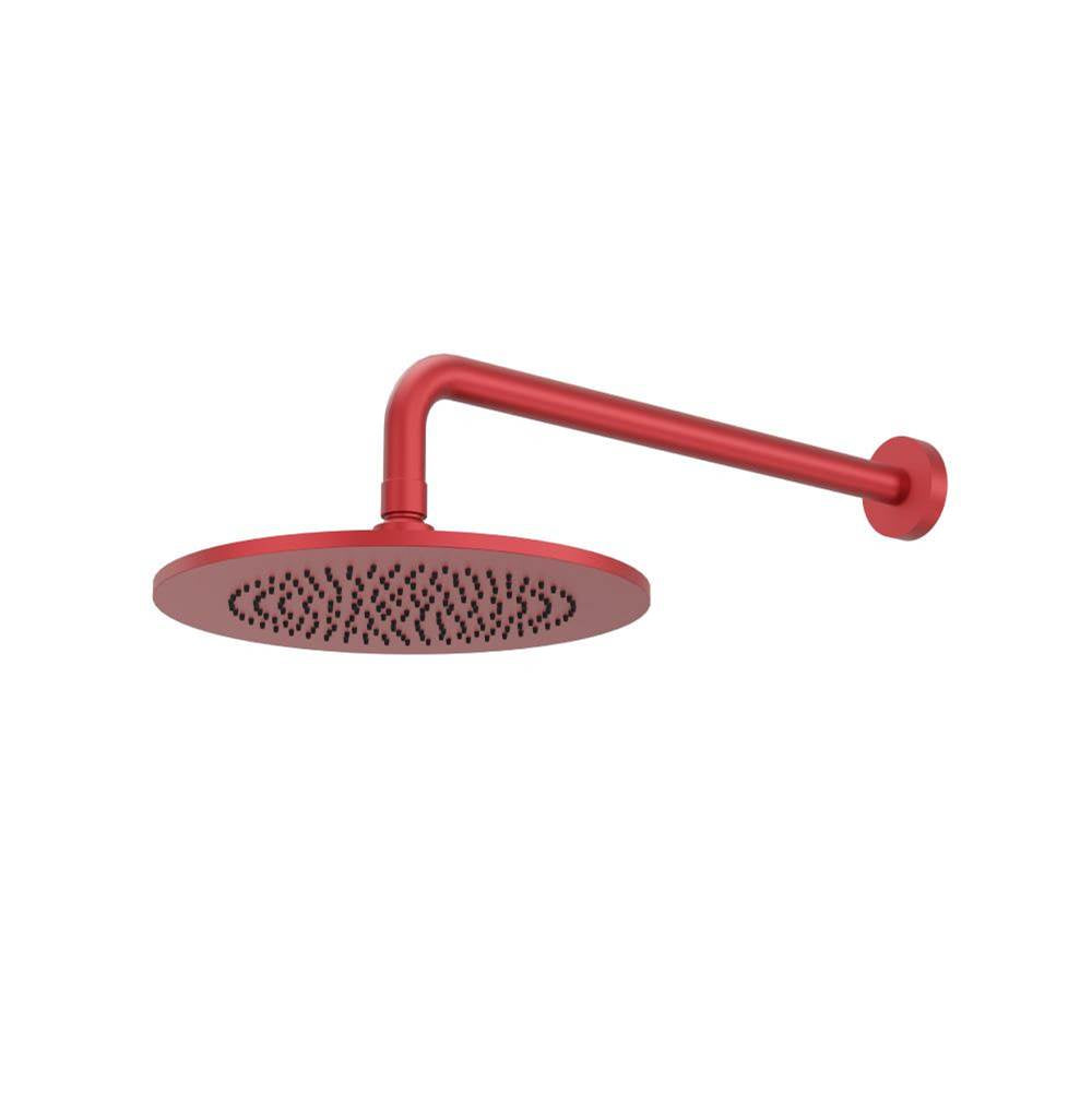 Isenberg By Flusso - 10'' Rain Head with 16'' Arm - Deep Red