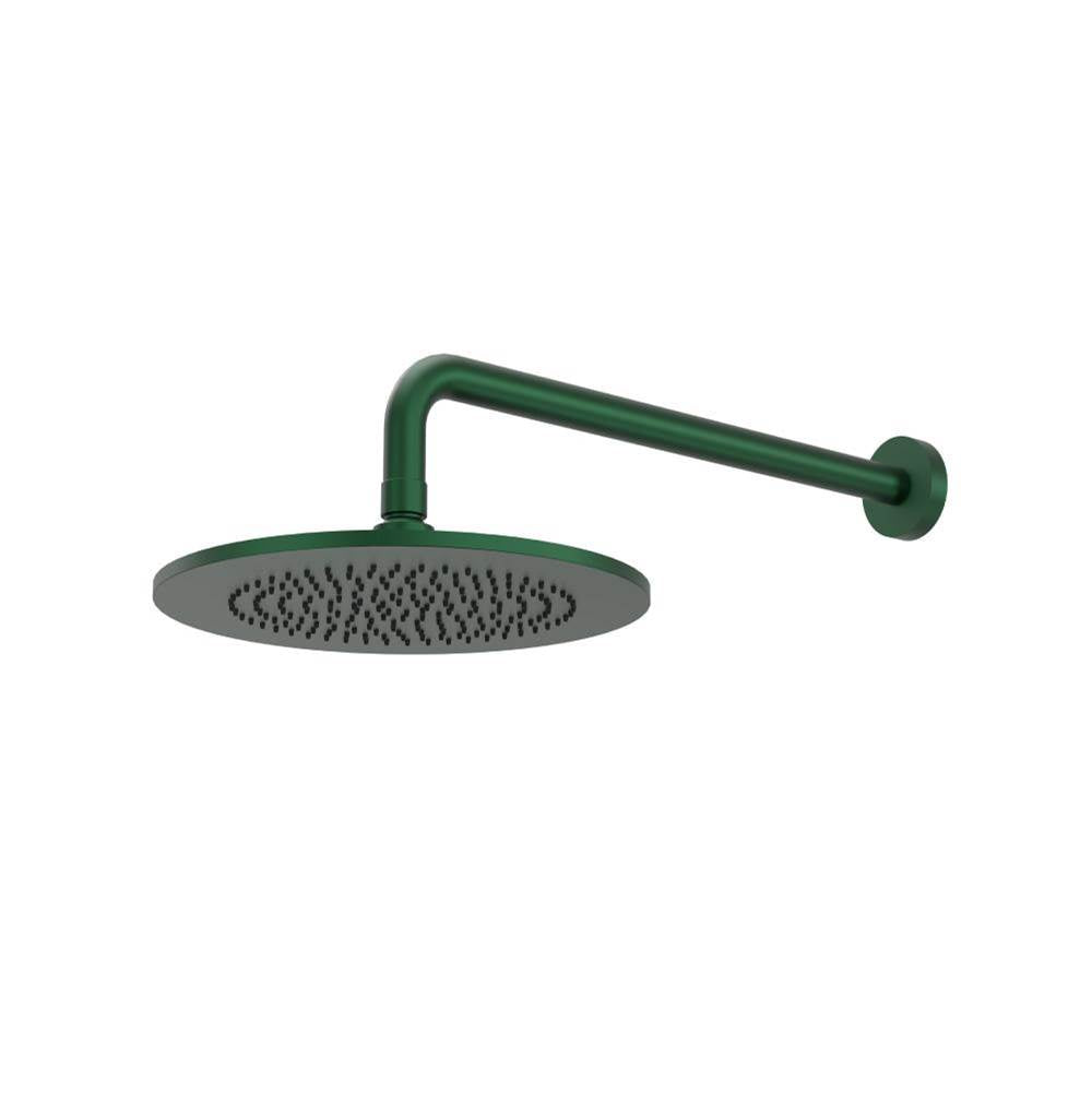 Isenberg By Flusso - 10'' Rain Head with 16'' Arm - Leaf Green